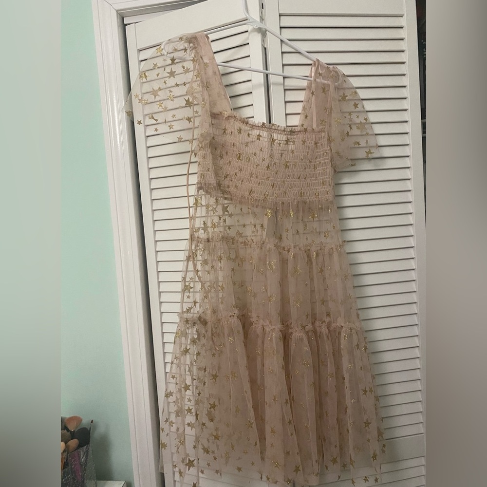 Free people star dress, shear, never worn with tags